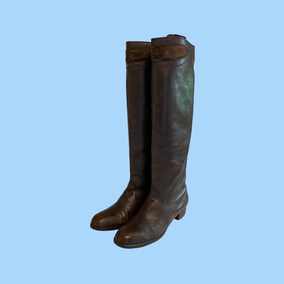 Vintage Boots-Boots-Size 8.5 Boots-Brown Boots-Ta… - image 1