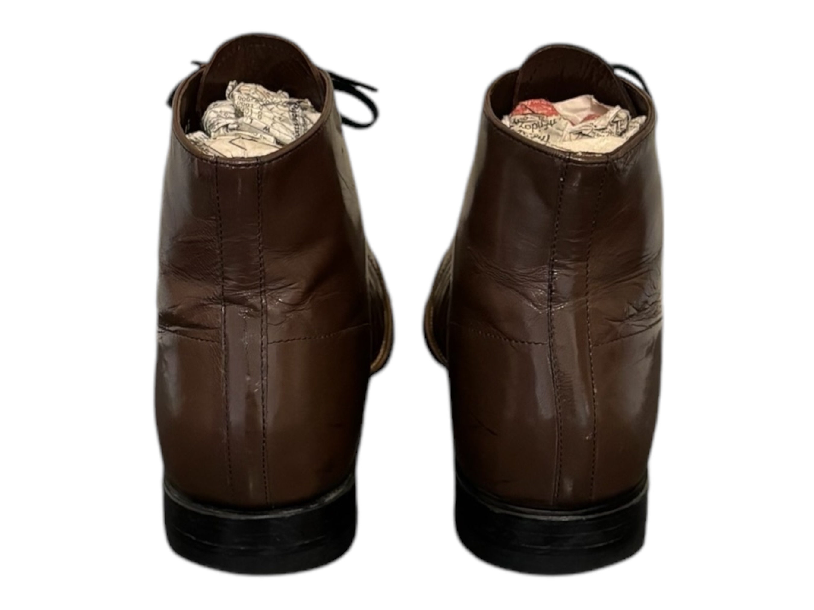 Vintage Boots-brown Boots-stacy Adams-us Men Size 10.5-1980s  display picture 3