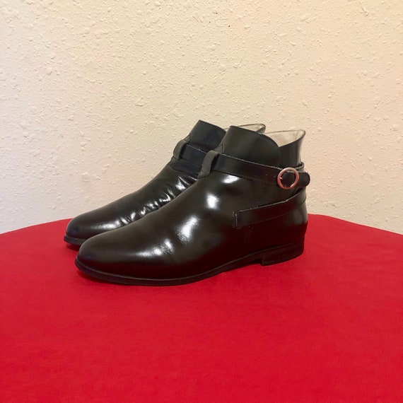 Size 9 Vintage Boots-Women Vintage Boots-Black Boo
