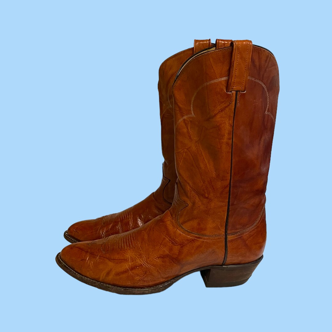 80s Cowboy Bootsvintage Bootsmen Cowboy Bootssize 15 Bootsgift for