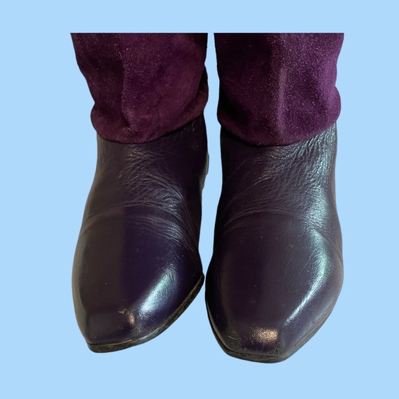 Vintage Boots-Boots-Size 5.5 Boots-Purple Boots-W… - image 7