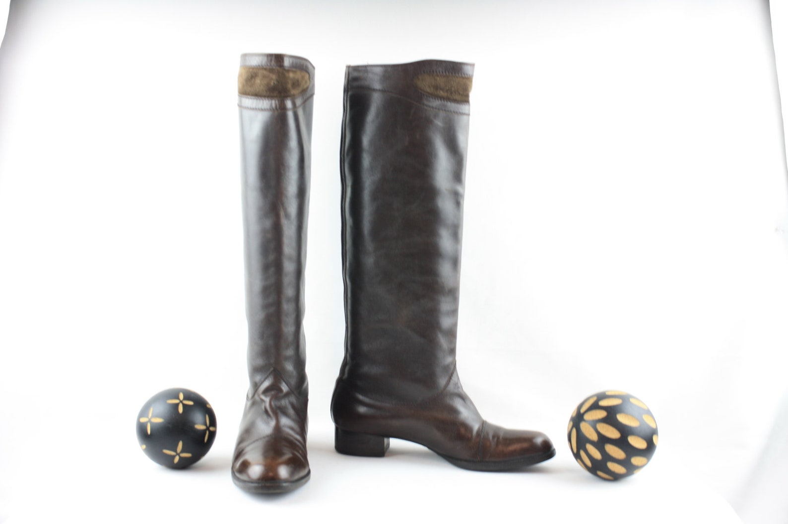 leather riding boots size 8.5