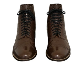 Vintage Boots-brown Boots-stacy Adams-us Men Size