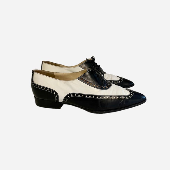 Vintage Shoes-Shoes-Size 8 Shoes-Black shoes-Whit… - image 4