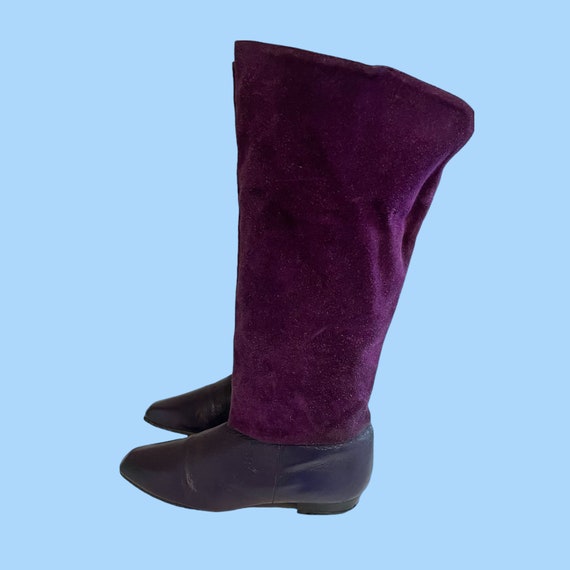 Vintage Boots-Boots-Size 5.5 Boots-Purple Boots-W… - image 5