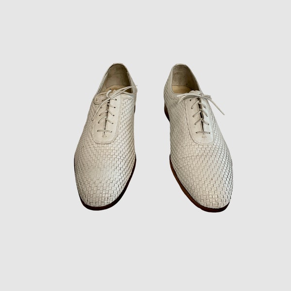 Zapatos vintage//Zapatos//Zapatos talla 10//Zapatos de hombre//Zapatos blancos//Florsheim.