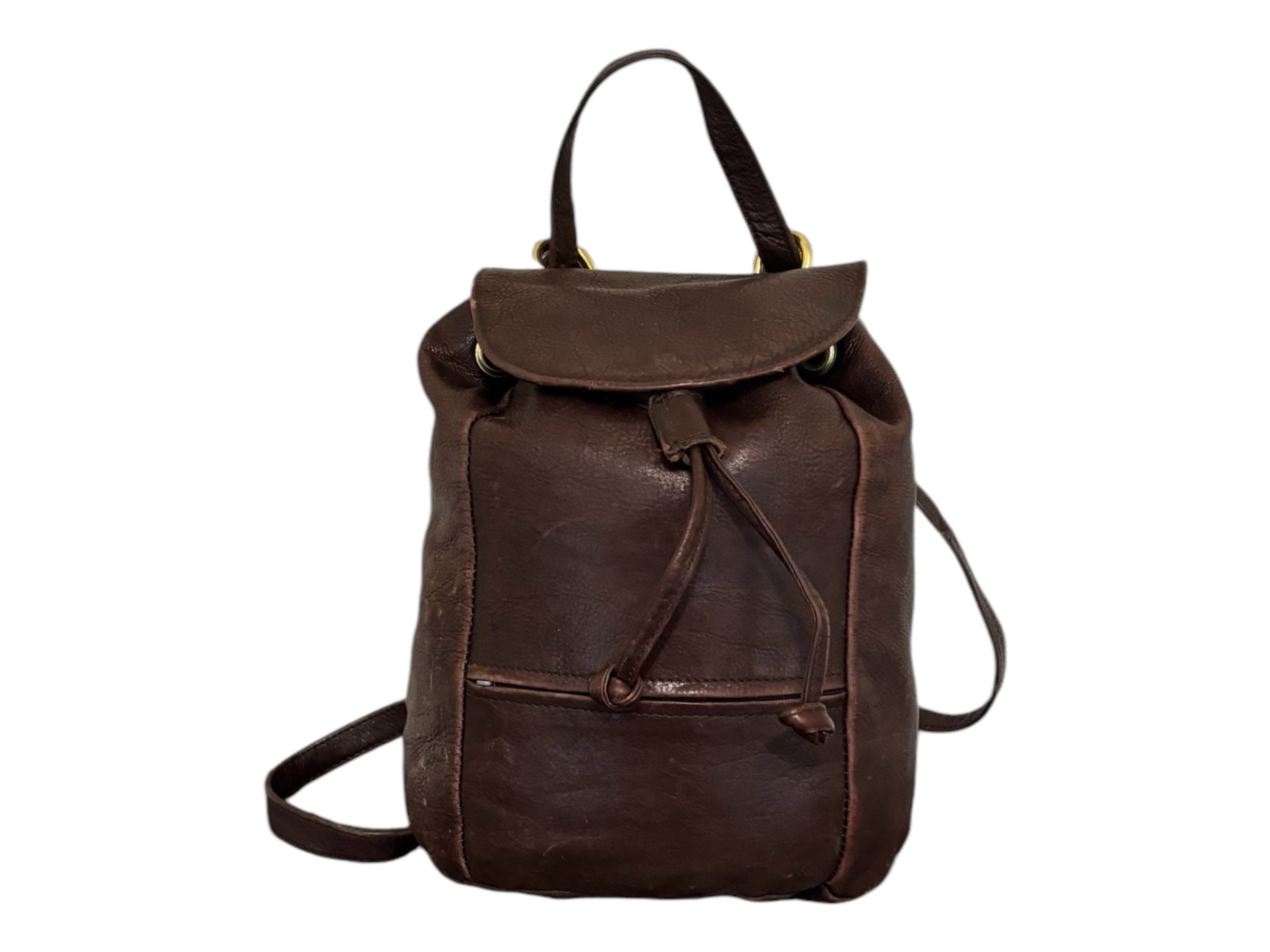 Vintage Wilson Leather Backpack Purse Etsy Canada