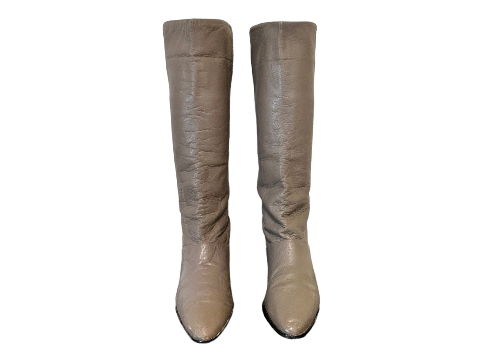 Vintage Bootstaupe Bootsslouch Bootsus Women Size 6knee Hightall