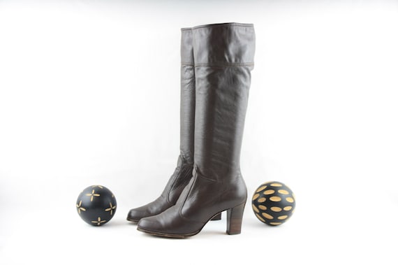 Vintage Boots-Size 6.5 Vintage Women Boots-60s Mod