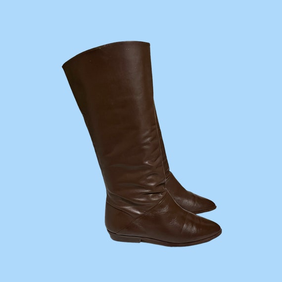 genuine leather slouch boots
