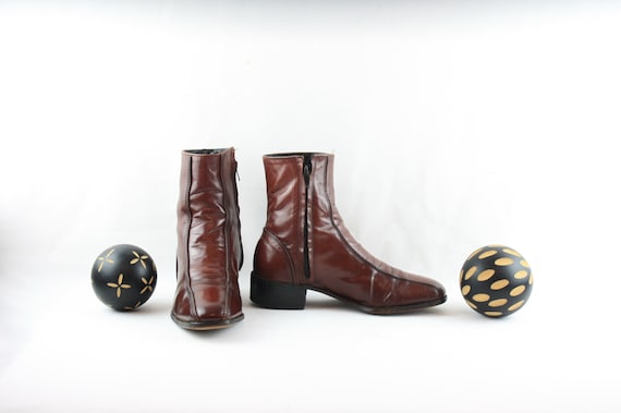 Size 7.5 Vintage Boots-Vintage Men Boots-Flat Ankl