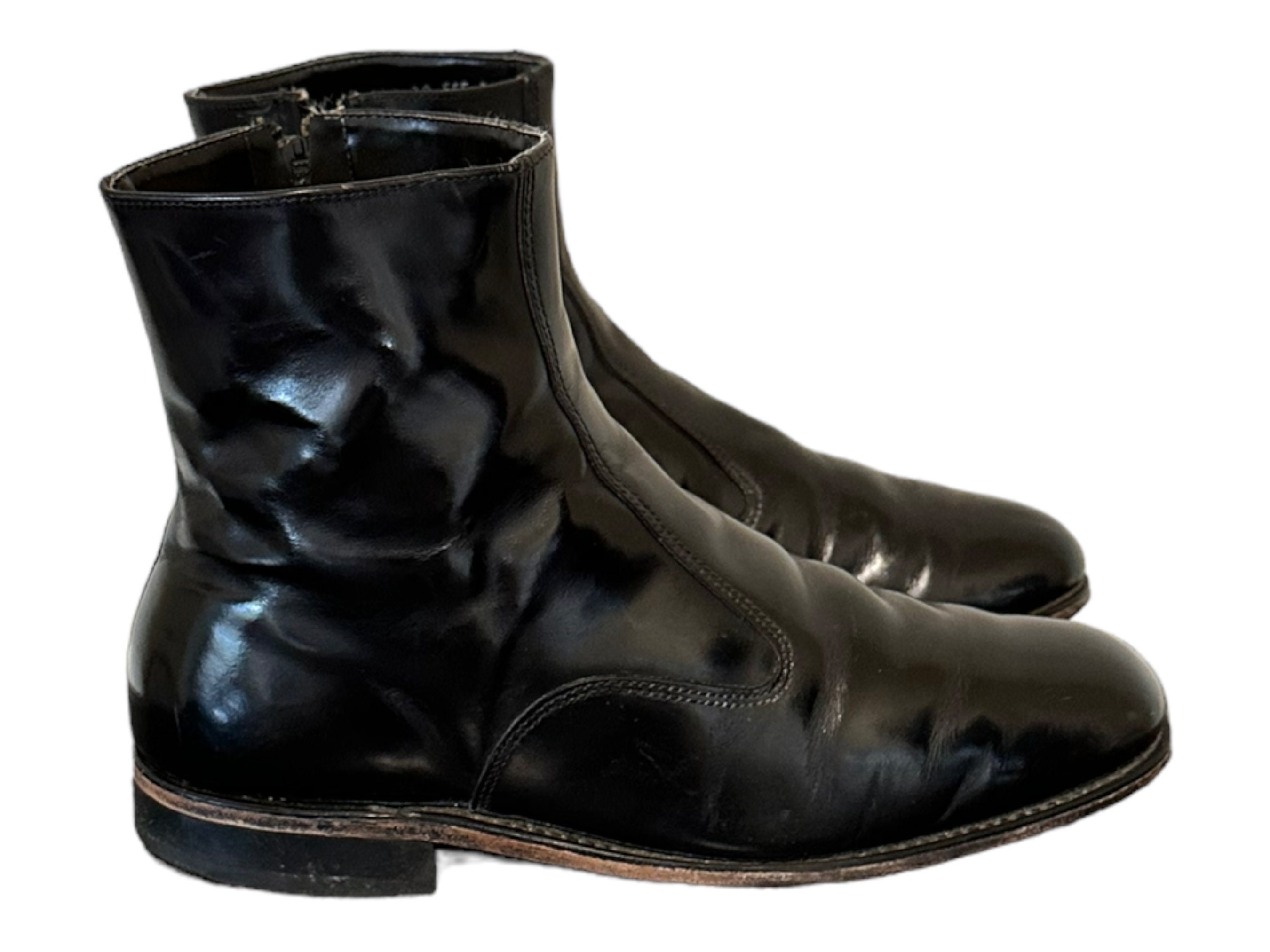 Distressed leather chelsea boots hot sale