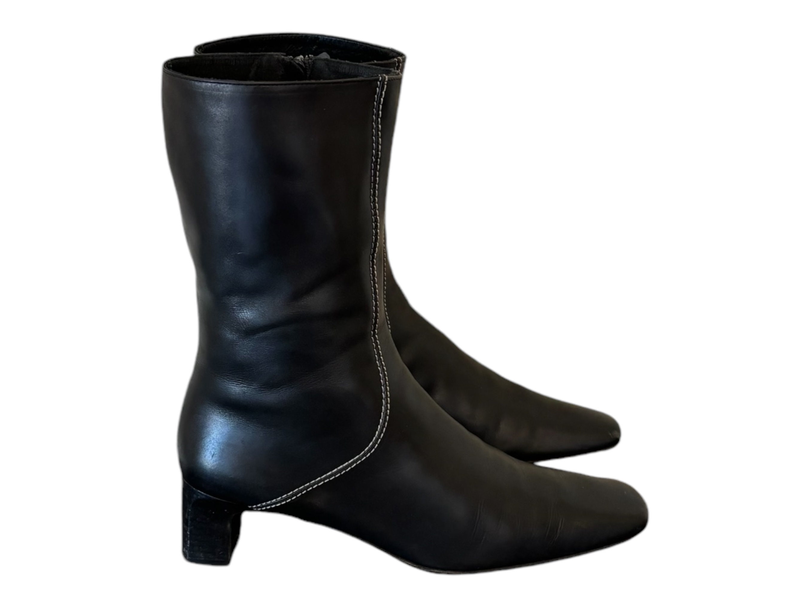 Cole Haan Black Leather Ankle Boots Womens Cole Haan Hanover Buckle Boots In Black | Soletrader main image 3