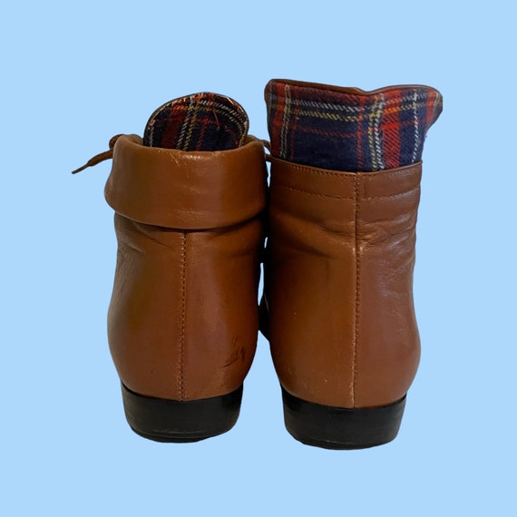 Vintage Boots-Boots-Size 6.5 Boots-Brown Boots-Ankle Boots-Granny Boots-1980s Boots. View 6