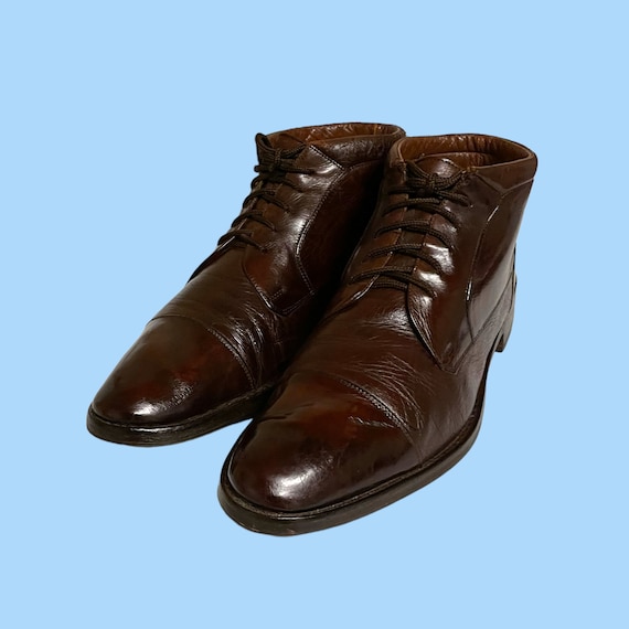 vintage boots-boots vintage-size 11.5 boots-men b… - image 2