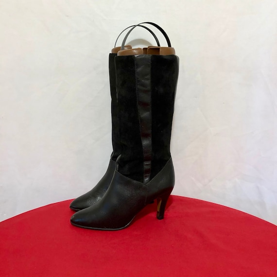 genuine leather slouch boots