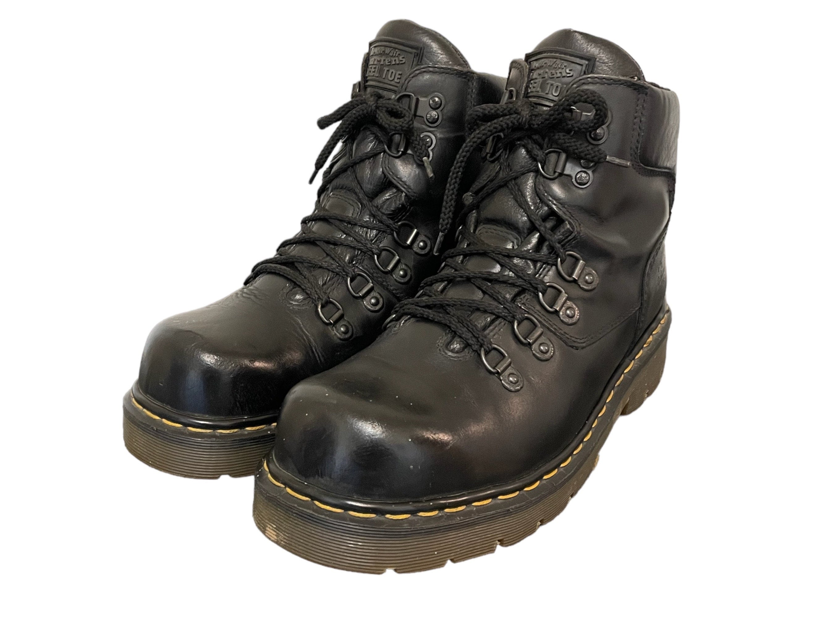 Doc marten industrial top steel toe boots