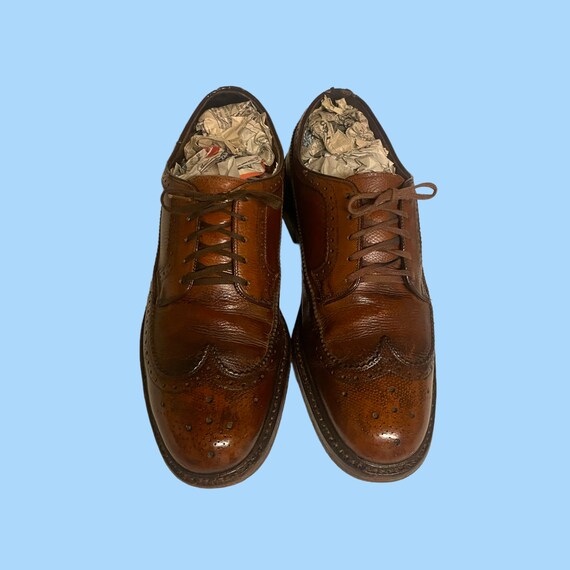 Hanover Shoe Vintage Genuine Leather Wingtip Oxfords - Size 10.5 s-l400.jpg main image 3