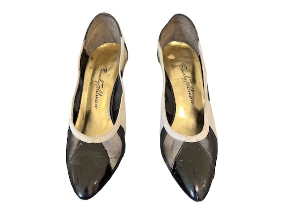 Vintage 80s-Women Pumps-Women US Size 6.5-Black W… - image 3