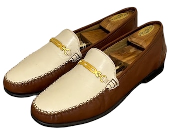 Buy BALLY Brown Leather Derby Semi Brogue Loafers Made in  display picture 2