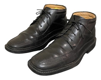 John Fluevog vintage black Leather lace up ankle Boots mens 11 Vintage John Fluevog Black Leather Lace up Ankle Boots Mens  main image 4