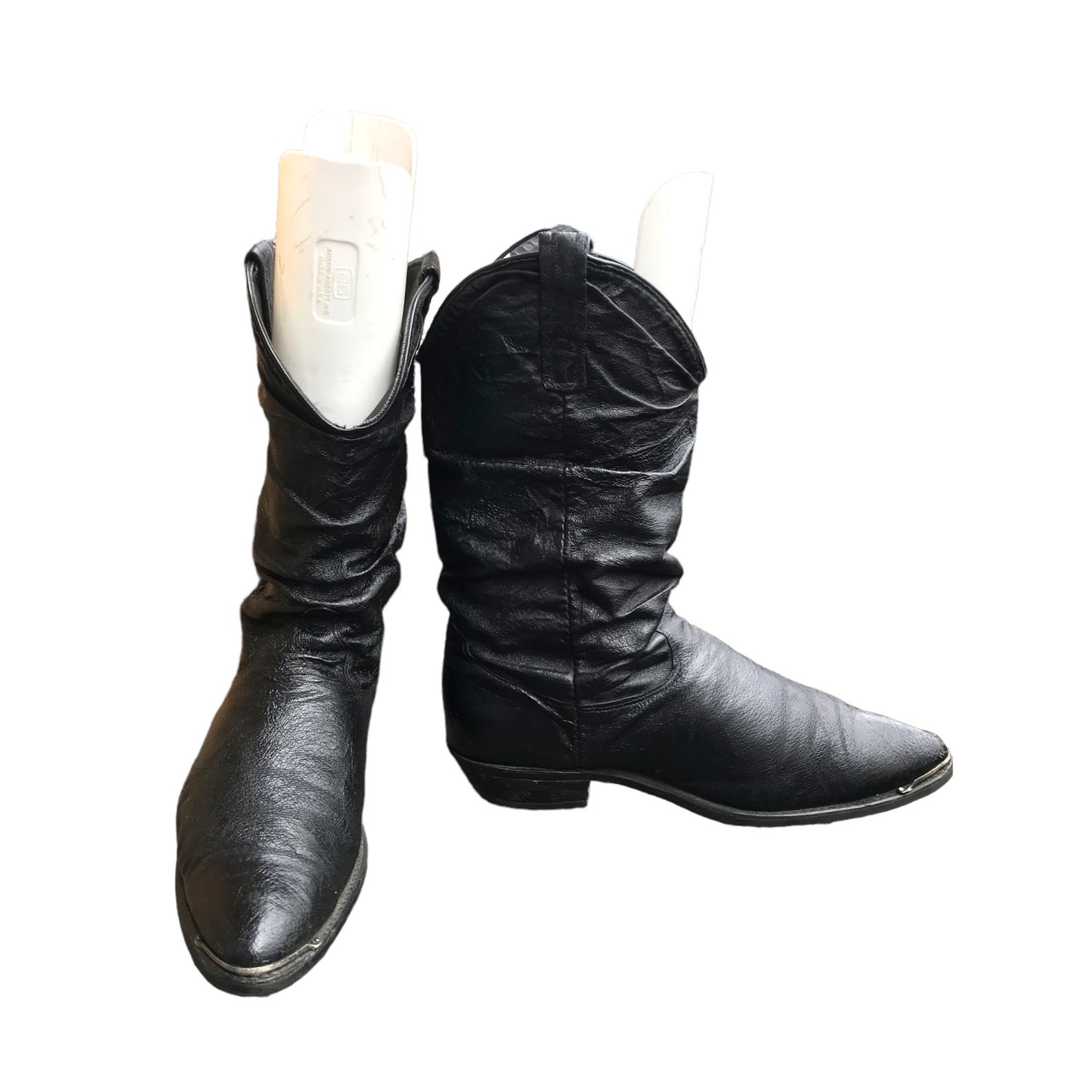 mens vintage black boots