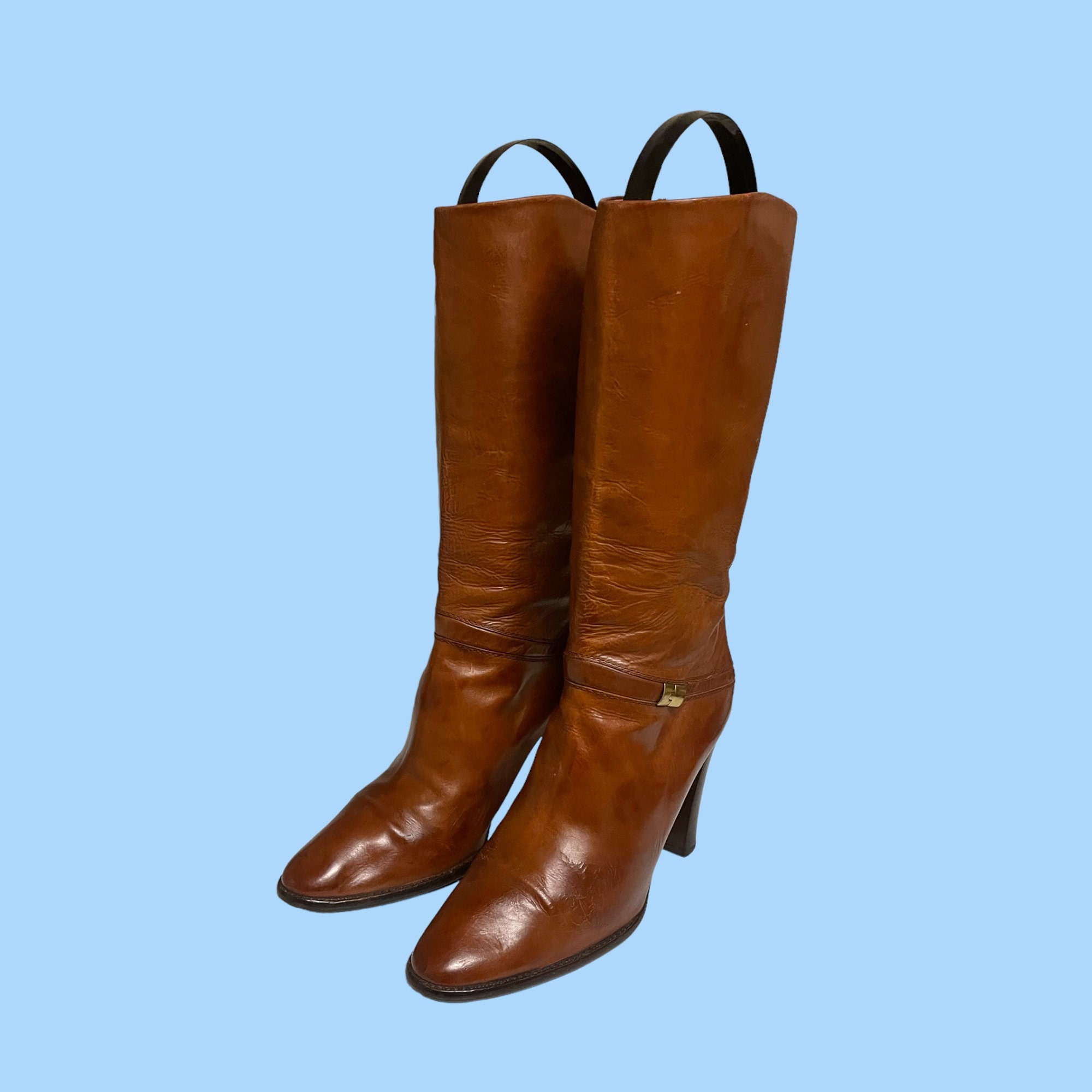 【PORTERNA】Joan Two-Way Leather Boots Joan and David Boots - Etsy