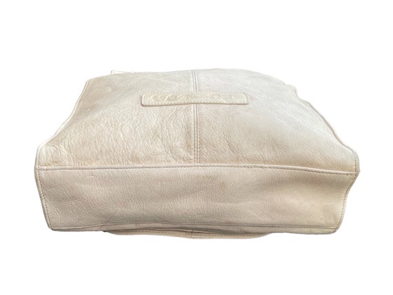 Vintage Purse-Eggshell White-Fossil Shoulder Bag-… - image 6
