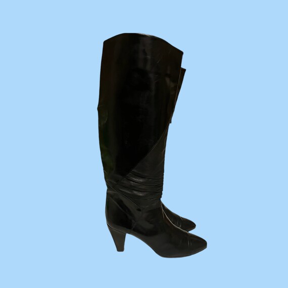 Vintage Boots-Boots-Size 8 Boots-Black Boots-Wome… - image 3