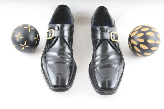 Size 10.5 D Mens Ferragamo Slip On-Vintage Black L