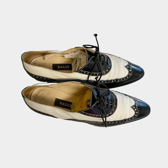 Vintage Shoes-Shoes-Size 8 Shoes-Black shoes-Whit… - image 6