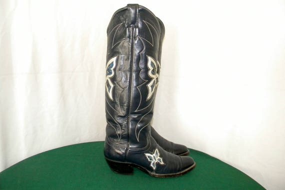 blue snakeskin cowboy boots