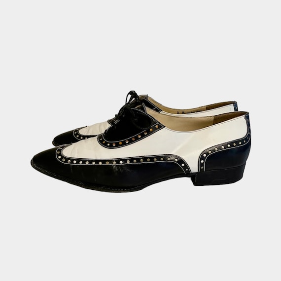 Vintage Shoes-Shoes-Size 8 Shoes-Black shoes-Whit… - image 5