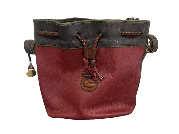Vintage Dooney & Bourke Burgundy Pebble Leather Crossbody  display picture 2