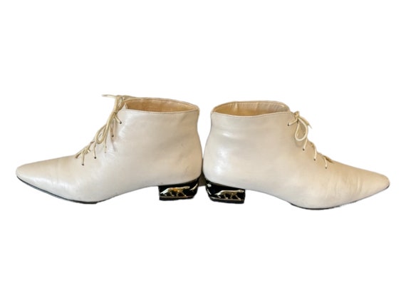 Vintage Boots-White Boots-Ankle Boots-US Women Si… - image 7
