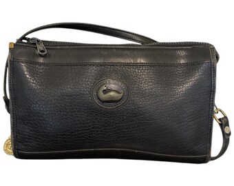 Sac à Main Dooney & Bourke Vintage - Toile Et Cuir, Couleur Marron, Occasion