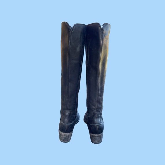 90s Vintage Boots-Black Frye Boots-Women Vintage … - image 8