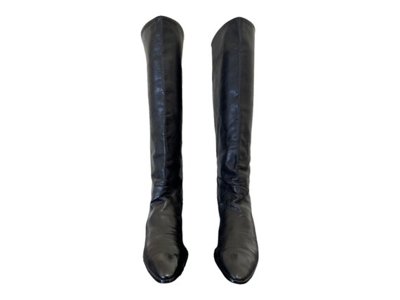 Vintage Boots-Black Boots-US Women Size 7.5-Bando… - image 2