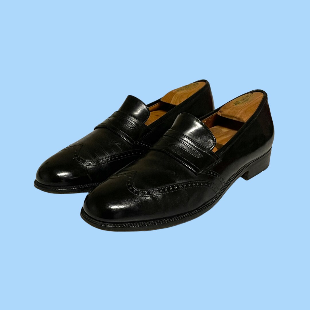 80s Vintage Salvatore Ferragamo Leather Loafers - Size 8.5 