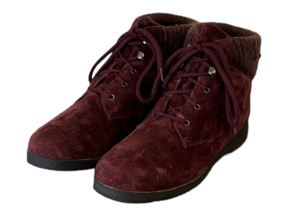 Vintage Boots-Purple Boots-Ankle Boots-US Women S… - image 1