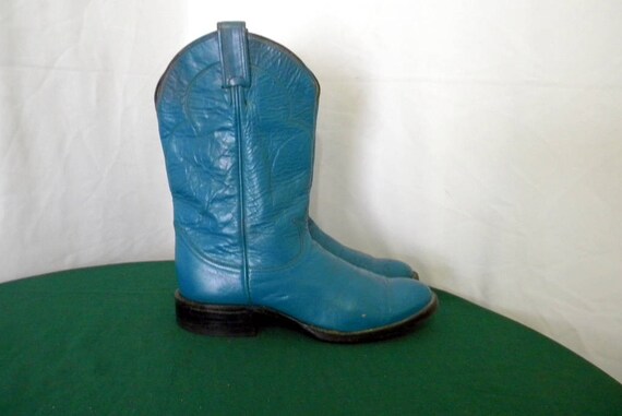 Tony Lama Vintage Sz 6b Turquoise 