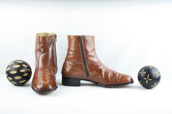 Size 8.5 Men's Boots-Vintage Men's Boots-1990's Z… - image 3