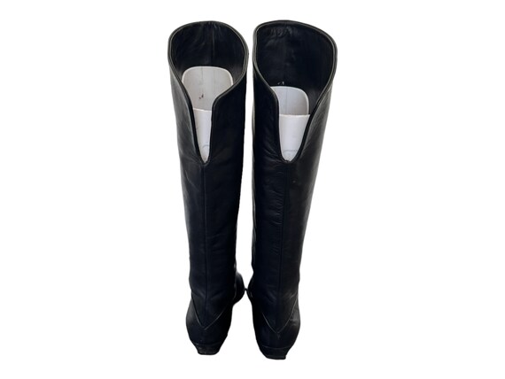 Vintage Boots-Black Boots-US Women Size 7.5-Bando… - image 9