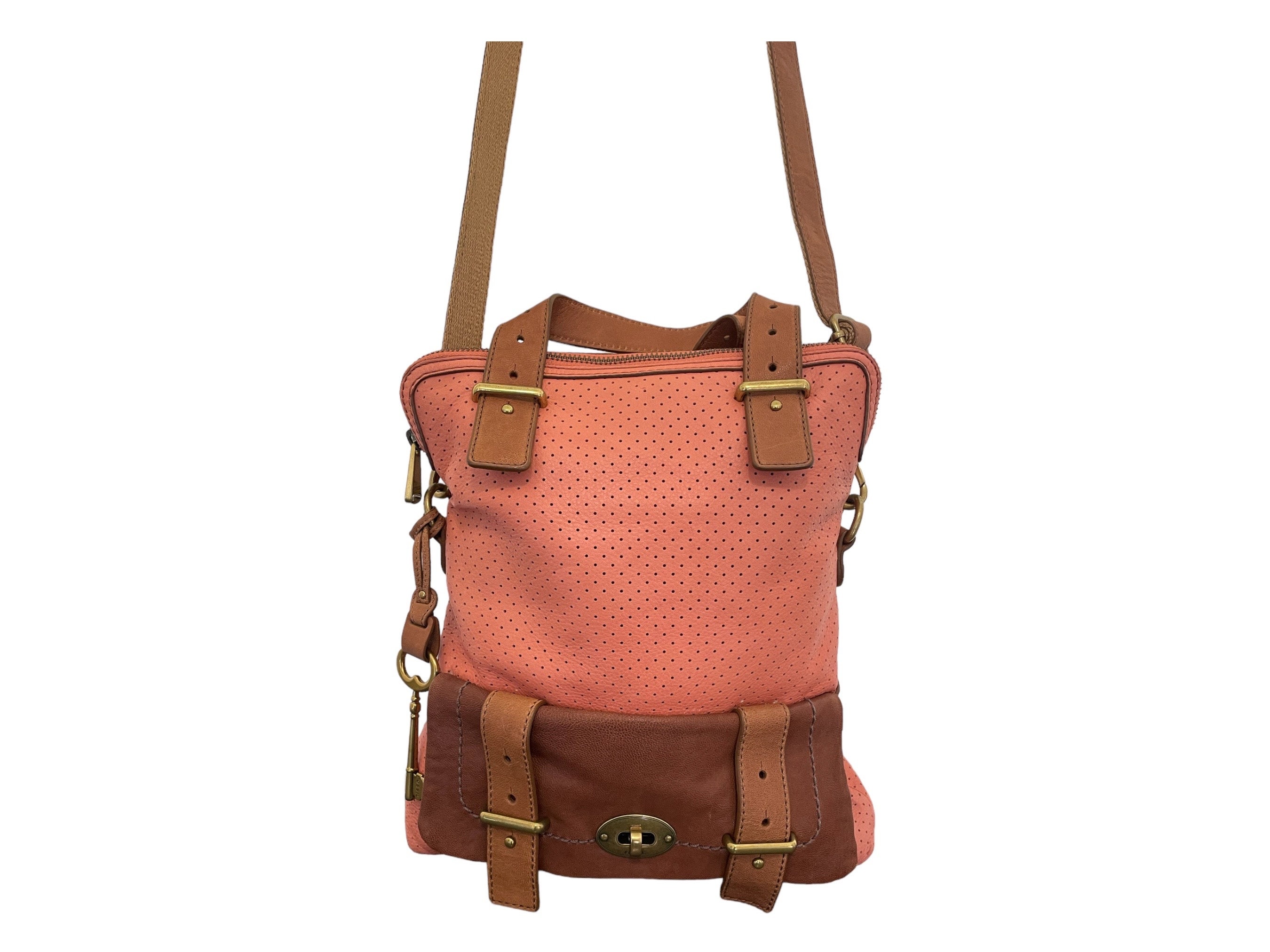 Fossil Dark Brown Leather Purse Backpack - Etsy