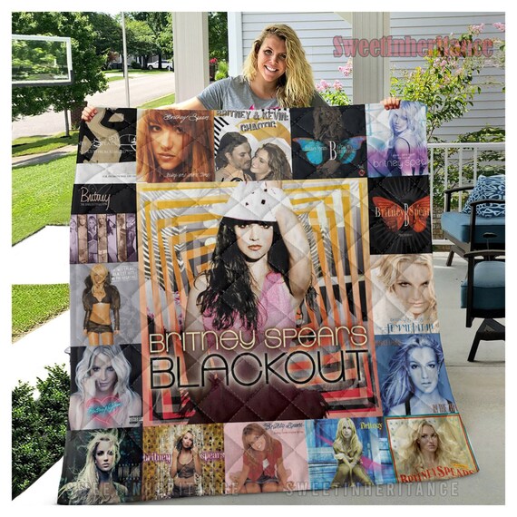 Britney Spears Album Cover Fleece Blanket Quilt Blanket for Etsy