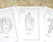 Orthodox Alphabet Coloring Pages | Christian ABC Printable for Kids (Digital Download)