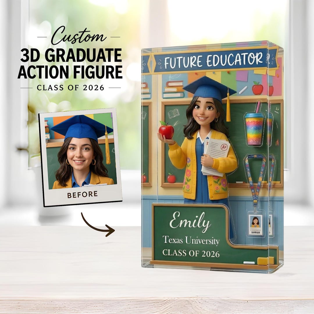 Personalized Future Educator Graduation Gift for Her, Custom Teacher ...