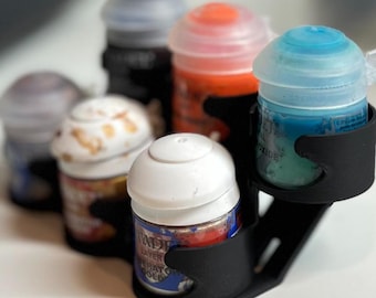 Citadel Paint Holder for IKEA Skådis Pegboard | Miniature Paint Storage | Warhammer Paint Organizer | 3D Printed Skadis Accessory