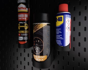 Magnetic Spray Can Holder for IKEA SKÅDIS Pegboard | Garage Workshop Organizer