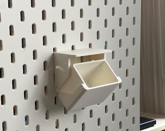 IKEA SKÅDIS Pegboard Storage Bin / Flip Tray Organizer
